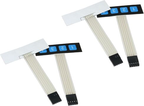 4PCS 1x4 White Matrix Membrane Switch with FPC Circuit for Single Chip Microcomputers Expansion Keyboard in Saudi Arabia
