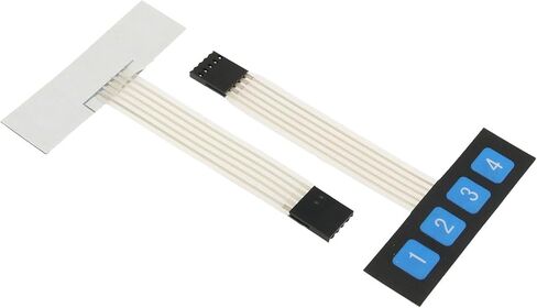 4PCS 1x4 White Matrix Membrane Switch with FPC Circuit for Single Chip Microcomputers Expansion Keyboard in Saudi Arabia