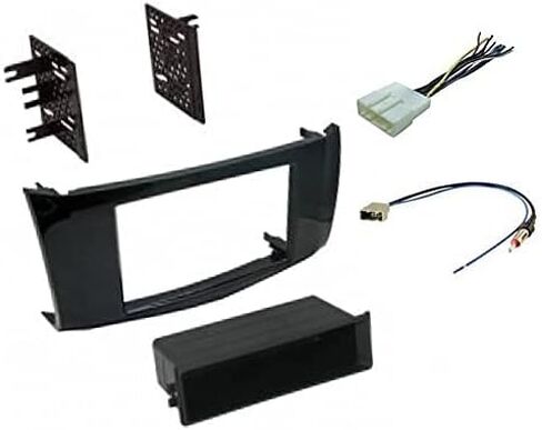 Premium Car Stereo Install Gloss Black Dash Kit, Wire Harness, and Antenna Adapter Made for Nissan: 2013 2014 2015 2016 2017 2018 Sentra in Saudi Arabia