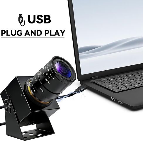 كاميرا USB مصراع عالمي 1200P كاميرا ويب تكبير يدوية HD 90 إطارًا في الثانية كاميرا USB عالية السرعة مع توصيل وتشغيل عدسة 2.8-12 مم لرؤية الماكينة/فحص عالي السرعة/تحليل الحركة in Kuwait
