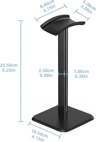 Headphone Stand, Detachable Headset Holder with TPU Non-Slip Silicone Over-Ear Gaming Earbuds, Suitable for Table, Showcase in Saudi Arabia