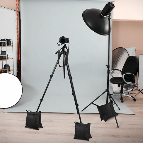 Nuogo Photography Sandbags Heavy Duty Weight Bags | with Metal Hooks, Stabilize Tripods for Wedding Outdoor, Photography Video Studio Boom Mics Furniture Against Wind in Kuwait