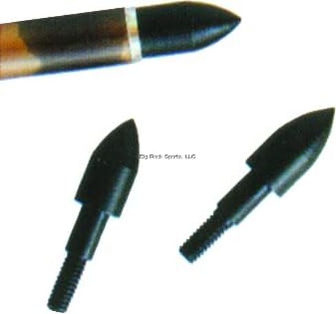 Allen Company Archery Bullet Points - Soft Arrow Tips for Target Practice - Screw-On Design - Reduces Wear and Tear on Targets - Multiple Sizes/Grain - 12-Pack - Black in Saudi Arabia