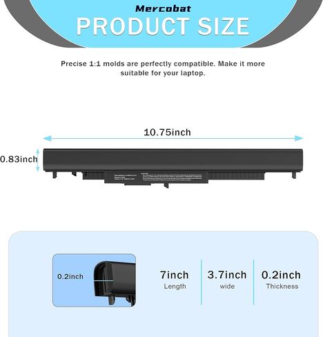 Battery Replacement for HP HS04 HS03 807957-001 807956-001 fit HP Pavilion 240 245 246 250 255 G4 G5 Notebook 15-af13dx 15-ay039wm 15-ac121dx HSTNN-LB6U HSTNN-LB6V 807611-421 807611-131 in Kuwait