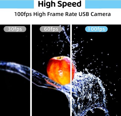 MMlove IR USB كاميرا 1080P HD كاميرا ويب 170 درجة زاوية واسعة عدسة عين السمكة 30 إطارًا في الثانية / 60 إطارًا في الثانية / 100 إطارًا في الثانية كاميرا ويب للرؤية الليلية بمعدل إطار عالٍ للمراقبة الأمنية، التوصيل والتشغيل للكمبيوتر / الكمبيوتر المحمول /  in Saudi Arabia