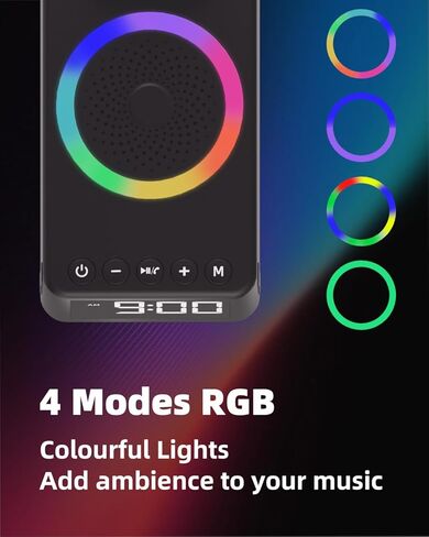 Gifts for Men Women, Cell Phone Stand with Bluetooth Speaker,Sound Machine White Noise Machine with 20 Soothing Sounds,Ambient Light Portable Speaker Stand Birthday for Men,Women,Dad in Saudi Arabia