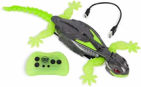 Hex Bots - Wallcrawler Gecko: Lagarto Geco Wall Remober - REBOT REMOTE REBOT القابلة لإعادة الشحن - 6070281 - هدية لمدة 4 سنوات + - ألعاب الأطفال 4 سنوات + in Kuwait