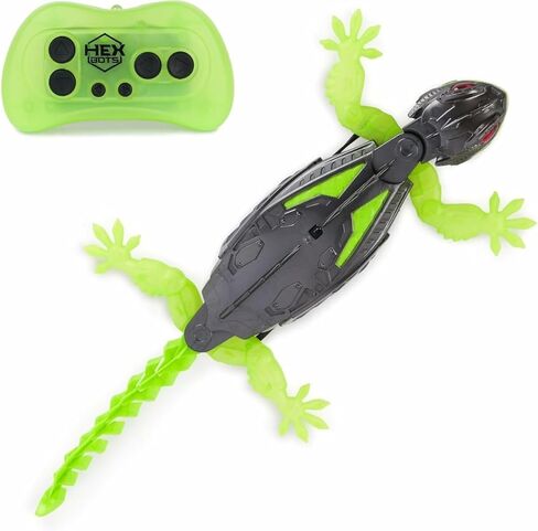 Hex Bots - Wallcrawler Gecko: Lagarto Geco Wall Remober - REBOT REMOTE REBOT القابلة لإعادة الشحن - 6070281 - هدية لمدة 4 سنوات + - ألعاب الأطفال 4 سنوات + in Kuwait