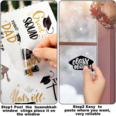 Pasimy 45 Pcs Graduation Stickers Class of 2026 Congrats College Waterproof Vinyl Stickers Graduation Party Decal Decorations for Water Bottle Laptop Scrapbook Envelope Card Gift Box Party Supplies in Saudi Arabia