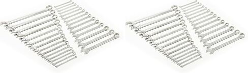 GEARWRENCH 28 Pc. 6 Pt. Combination Wrench Set, SAE/Metric - 81923, Chrome in Kuwait