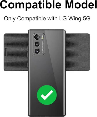 Compatible with LG Wing 5G Back Cover, Replacement Back Housing with Repair Tool Kit & Guide, Aurora Gray in Saudi Arabia
