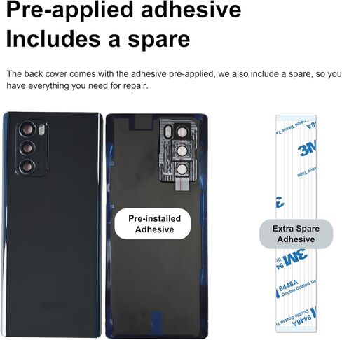 Compatible with LG Wing 5G Back Cover, Replacement Back Housing with Repair Tool Kit & Guide, Aurora Gray in Saudi Arabia