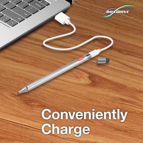 قلم BoxWave متوافق مع طراز Nintendo Switch OLED - قلم AccuPoint Active Stylus، قلم إلكتروني مع طرف فائق الدقة - فضي معدني in Saudi Arabia