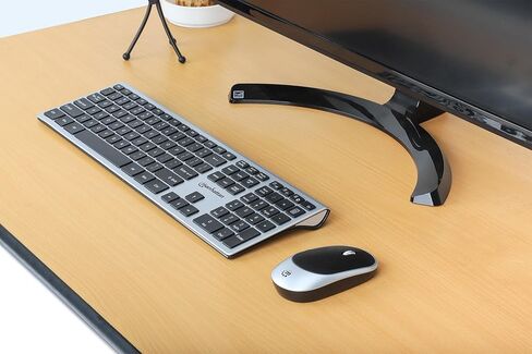 Manhattan Wireless USB Keyboard and Mouse Combo Set - Full-Size, Scissor Key Design, Quiet Typing, 1200 DPI Optical Mouse, Plug & Play Compatibility - 180788 in Saudi Arabia
