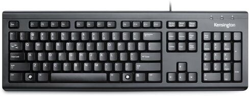 Kensington Wired Valu Keyboard, QWERTY Keyboard,104-Key, Black (K72391WW) in Saudi Arabia