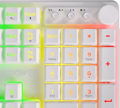 iBUYPOWER Chimera KM10 RGB مجموعة لوحة مفاتيح وماوس للألعاب - أبيض in Saudi Arabia