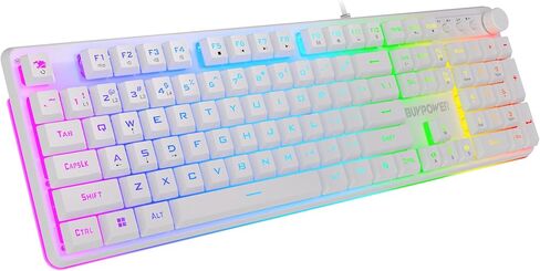 iBUYPOWER Chimera KM10 RGB مجموعة لوحة مفاتيح وماوس للألعاب - أبيض in Saudi Arabia