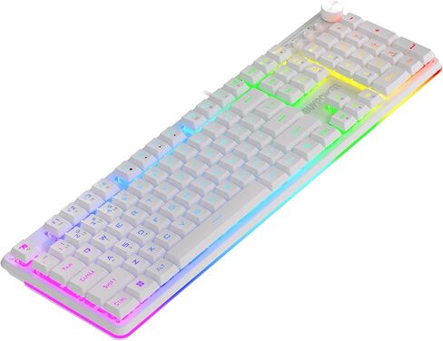 iBUYPOWER Chimera KM10 RGB مجموعة لوحة مفاتيح وماوس للألعاب - أبيض in Saudi Arabia