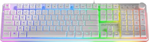iBUYPOWER Chimera KM10 RGB مجموعة لوحة مفاتيح وماوس للألعاب - أبيض in Saudi Arabia