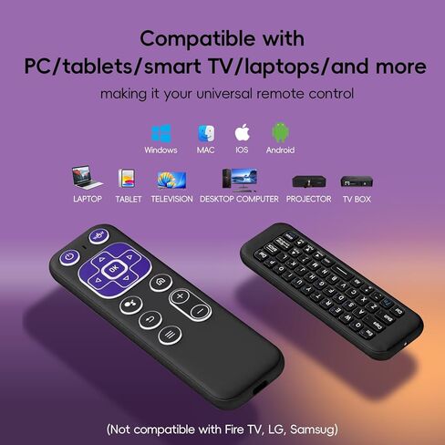 iPazzPort 2.4G+BT Dual-Mode Air Mouse Remote Keyboard – Mini Rechargeable Wireless Controller for Smart TV, Android Box, HTPC, Projector, Without Backlight in Saudi Arabia