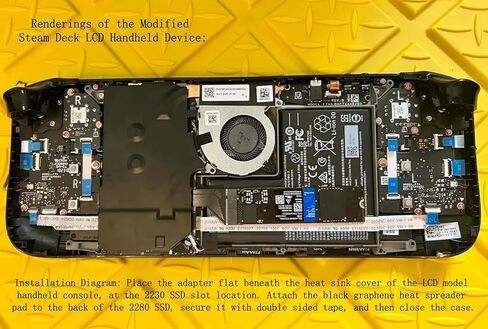 For Steam Deck LCD Handheld M.2 NVMe PCIe 4.0 2230 to 2280 SSD Hard Drive Adapter Expansion Card,Modified 2280 Replacement 2230 SSD Converter Board,for Steam Deck Handheld Expandable High Storage Card in Saudi Arabia