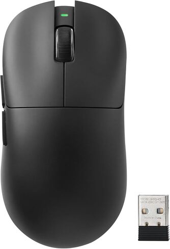 ماوس ألعاب YUNZII M1 لاسلكي، ماوس ألعاب ثلاثي الوضع 2.4G/BT/سلكي، مستشعر PAW3311 ماوس لاسلكي قابل لإعادة الشحن 10000 نقطة في البوصة مع 5 أزرار قابلة للبرمجة، قابل للتخصيص عبر برنامج Win & Mac (أسود) in Kuwait