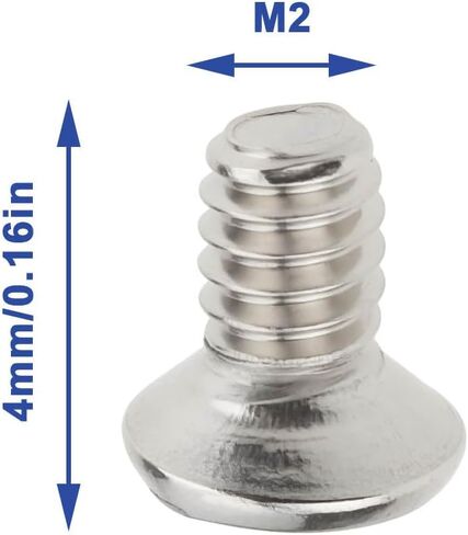 ECSiNG 40 قطعة M2x4mm فيليبس مسامير تثبيت من الفولاذ المقاوم للصدأ للوحات الأم وأجهزة الكمبيوتر المحمولة NVMe M.2 SSD in Saudi Arabia