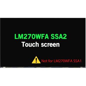 استبدال شاشة 27.0 بوصة لجهاز Lenovo 5D10W33957 LM270WFA SS A2 لوحة عرض LCD LM270WFA-SSA2 LM270WFA(SS)(A2) FHD 1920×1080 (شاشة تعمل باللمس) in Kuwait