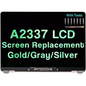 Screen Replacement for MacBook Air M1 A2337 2020 2021 13" EMC 3598 MGN63 MGN93 MGND3 MGN73 MGNA3 MGNE3 LCD Display Assembly Kit (Rose Gold) in Saudi Arabia