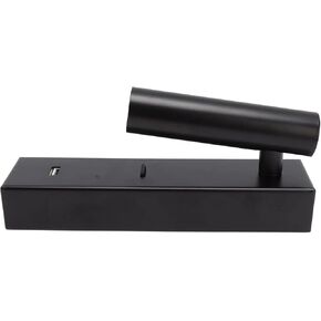 مصباح قراءة مثبت على الحائط من Focket، رأس قابل للدوران 350 90 درجة 5 فولت 2 أمبير USB لقراءة غرفة النوم، اللوح الأمامي مع هيكل من سبائك الألومنيوم لغرفة النوم in Kuwait