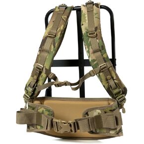 MT Military ALICE Frame System – Upgraded External Frame Backpack Suspension with MOLLE Quick-Release Waist Belt and Padded Shoulder Straps – Coyote Brown, Modular Pack Support in Saudi Arabia