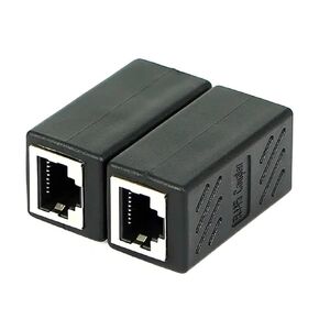 كابل موصل RJ45 شبكة مستقيمة من خلال رئيس الكمبيوتر تمديد النطاق العريض تمرير مزدوج (1 قطعة) in Kuwait