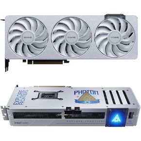 GUNNIR Intel Arc B570 Photon 10GB GDDR6 Graphics Card, 2670 MHz Boost (3x DP 2.1 + HDMI 2.1 | PCIe 4.0 x16) Triple-Fan Cooling, 4K/8K Ready, RTX 4060 Competitor(Black) (B570 Index 10GB GDDR6) in Saudi Arabia