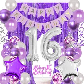 2nd Birthday Party Supplies for Boys I Am Two Banner Number 2 Foil Balloon Paper Pom Poms for Baby Shower Kids Royal Prince Theme Party Blue Two Year Old Birthday Party Decorations in Kuwait