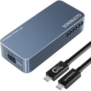 GLOTRENDS EM6003 80Gbps M.2 NVMe SSD Enclosure, Compatible with Thunderbolt 5/4/3/USB4 V2 and USB 3.2(20Gbps)/3.1/3.0/2.0, Up to 7,000 MB/s, Support 8TB SSD, JHL9480 B2 Controller in Kuwait
