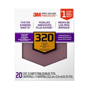 3m 26320cp-P-G 9" X 11" 320 Grit Professional Grade Sandpaper in Saudi Arabia