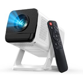 Mini Portable Projector with 4K Support, Bluetooth 5.4 WIFI6, Android 14 Smart Projector 200 ANSI, Android 11, 180° Rotation , Auto Keystone Correction Video Projector in Saudi Arabia