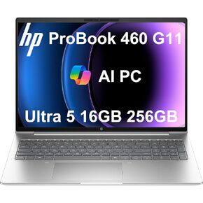 HP ProBook 460 G11 Business AI Laptop (16" FHD+ Anti-Glare, Intel 12-Core Ultra 5 125U (> i7-1355U), 16GB DDR5 RAM, 512GB SSD), Numeric Keypad, 1080p FHD Webcam, Ethernet, Wolf Security, Win 11 Pro in Saudi Arabia