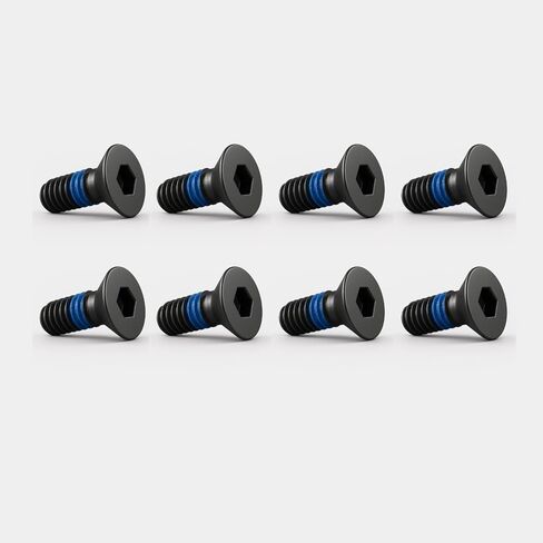 مجموعة براغي علبة بطارية YaroX لـ Holosun EPS، EPS Carry، 507C، 407C، 508T، 509T - مسامير سداسية M2 وM2.5 - أكسيد أسود، قفل الخيوط - مجموعة مكونة من 8 قطع in Kuwait