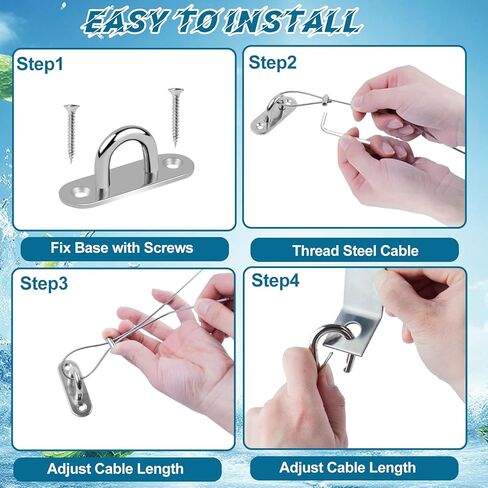 Cooler Lock Bracket,Cooler Tie Down Kit with Cable Combination Lock Stainless Steel Ice Chest Bracket Security Kit for Mid to Large Size Thermal Box in Kuwait