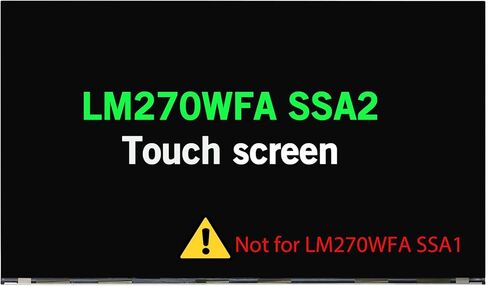 27.0" Screen Replacement for Lenovo 5D10W33957 LM270WFA SS A2 LCD Display Panel LM270WFA-SSA2 LM270WFA(SS)(A2) FHD 1920×1080 (Touch Screen) in Saudi Arabia