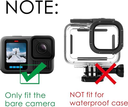 2-Pack Underwater Lens Filter Set for GoPro Hero 13 Black - Red & Magenta Color Correction Filters for Snorkeling & Shallow Dive Photography in Saudi Arabia