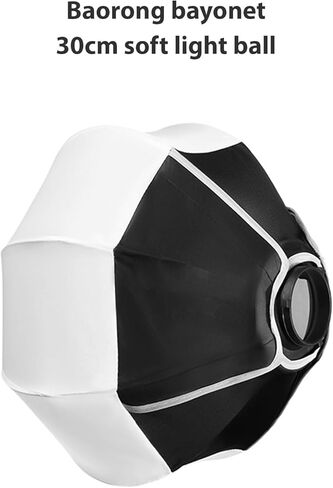 30 cm/11.8 inch Lantern Softbox Spherical Collapsible Soft Box Quick Installation Mini Bowens Mount Studio Photography Video Lighting Accessory in Saudi Arabia