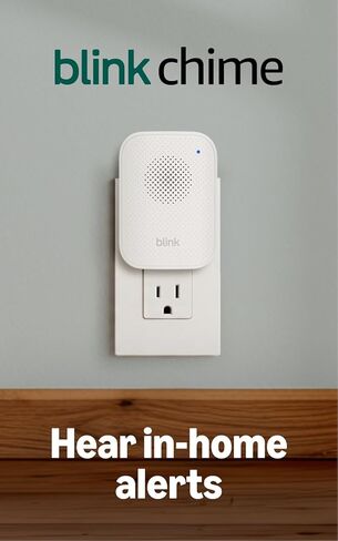 Blink Chime (newest model) — Real-time, audible alerts you can hear anywhere in your home, easy plug-in installation, works with all Blink doorbells in Saudi Arabia