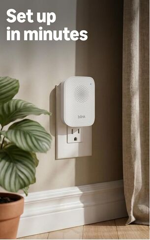 Blink Chime (newest model) — Real-time, audible alerts you can hear anywhere in your home, easy plug-in installation, works with all Blink doorbells in Saudi Arabia