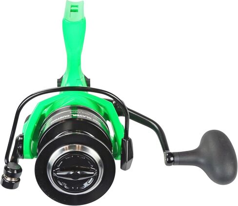 Okuma Cat Slayer Custom 6000 Baitfeeder Reel - بكرة دوارة لسمك السلور مع سحب مزدوج القوة ونظام محرك Flite ولمسة نهائية خضراء نيون تفاعلية للأشعة فوق البنفسجية، CSCF-6000NG in Kuwait