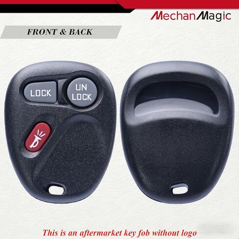 MechanMagic Key Fob Remote Fits for Chevrolet Chevy Suburban Silverado Tahoe S10 GMC Yukon Sierra Sonoma Cadillac Escalade 1998 1999 2000 2001 2002 Keyless Control Replacement KOBUT1BT KOBLEAR1XT in Saudi Arabia