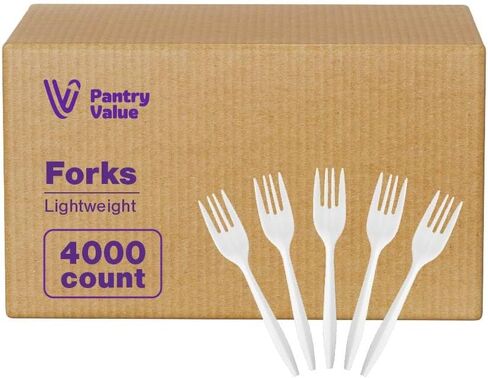 Pantry Value [1000 Pack] Plastic Tea Spoons Lightweight - White (Formerly Comfy Package) in Saudi Arabia