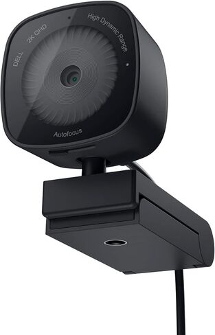 كاميرا ويب ديل WB3023-2K دقة QHD/FHD/HD، مستشعر سوني، فتحة f2.0، اكتشاف الوجه، ميكروفون لتقليل الضوضاء، تكبير 2X HD، USB-A، Microsoft Teams/Zoom معتمد - أسود، wb3023t in Kuwait