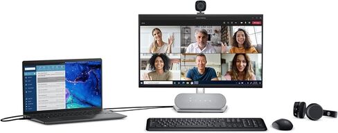 كاميرا ويب ديل WB3023-2K دقة QHD/FHD/HD، مستشعر سوني، فتحة f2.0، اكتشاف الوجه، ميكروفون لتقليل الضوضاء، تكبير 2X HD، USB-A، Microsoft Teams/Zoom معتمد - أسود، wb3023t in Kuwait